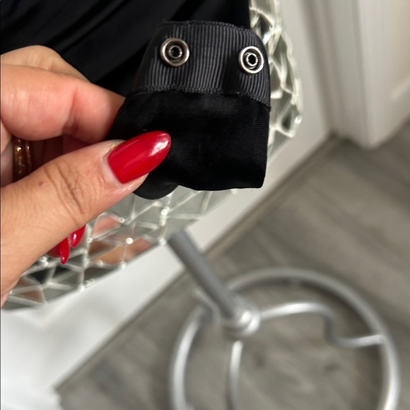 ET OCHS Black and White Asymmetrical Cutout Bodysuit S - Picture 11 of 15